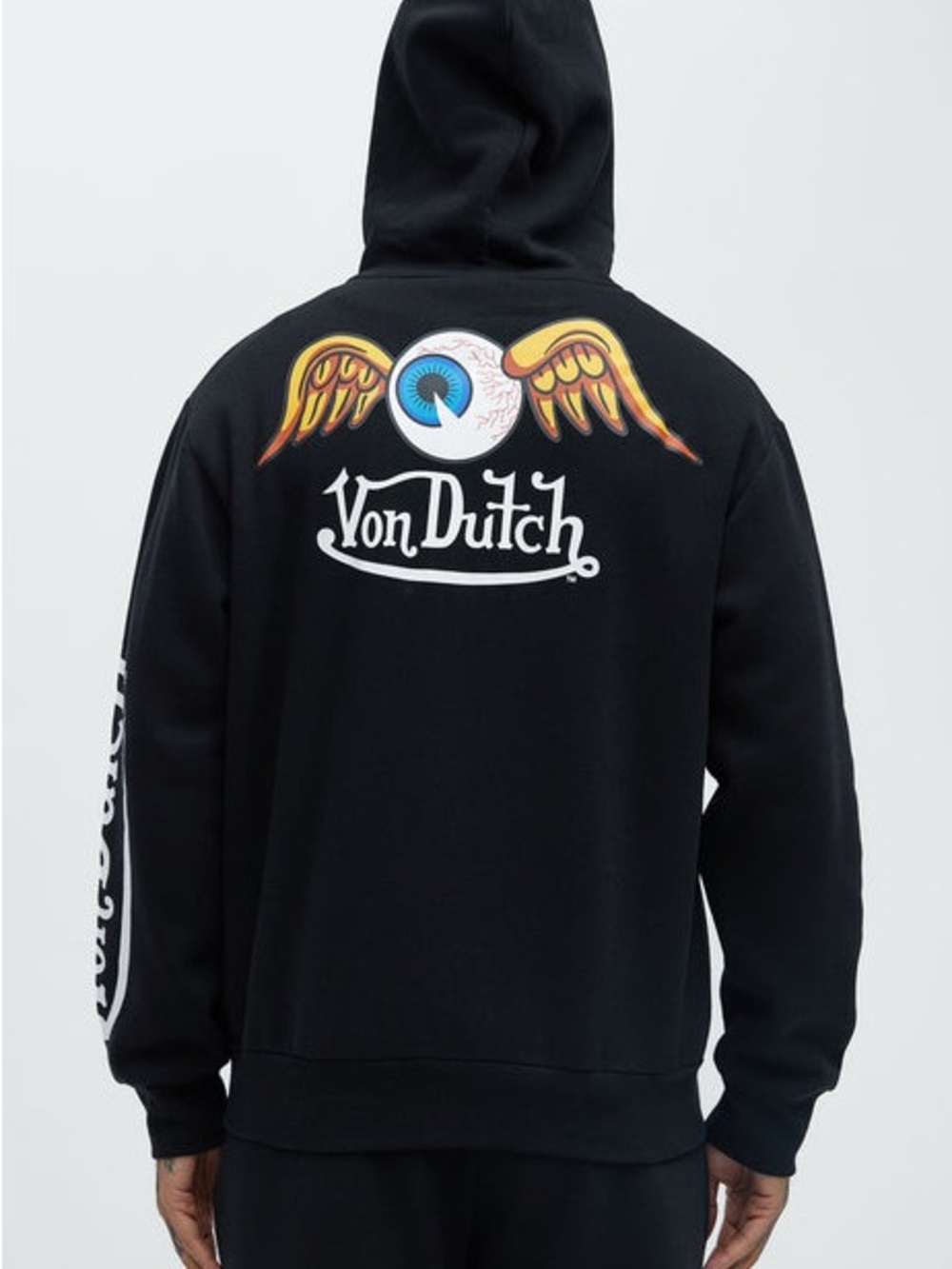 Von Dutch - Gold Wings Hoodie - - Black - Men’s XL